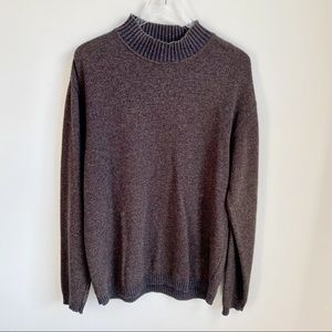 BARNEYS NY Italian Wool Blend High Neck Sweater L